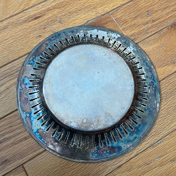 Victorian Plate E.P. Copper Silver Plated Dish 1515 - Picture 3 of 4